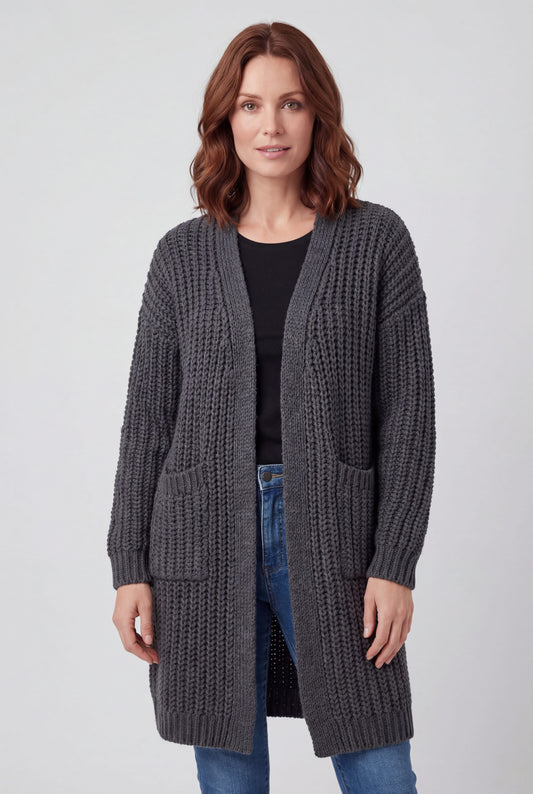 Avery | Women’s Cozy Chunky-Knit Cardigan Sweater