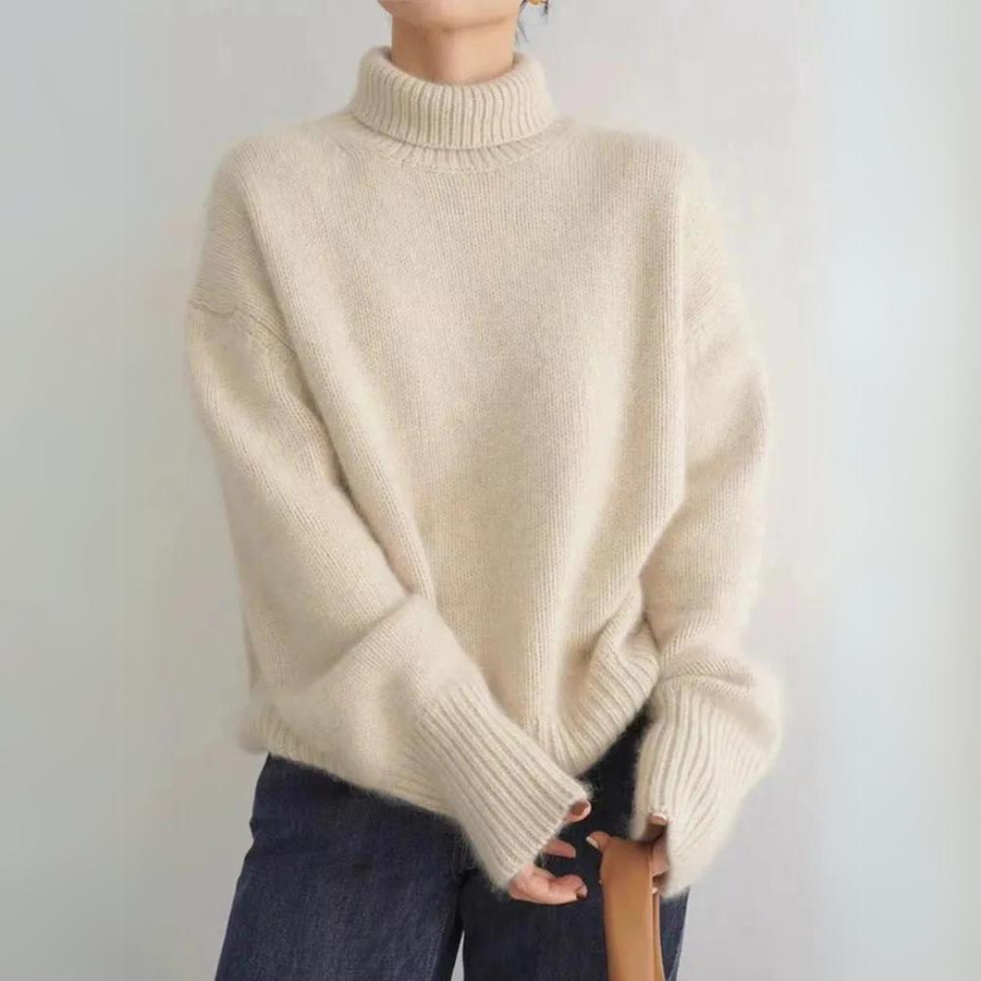 Lena – Comfortable, Knitted, Soft Turtleneck Sweater