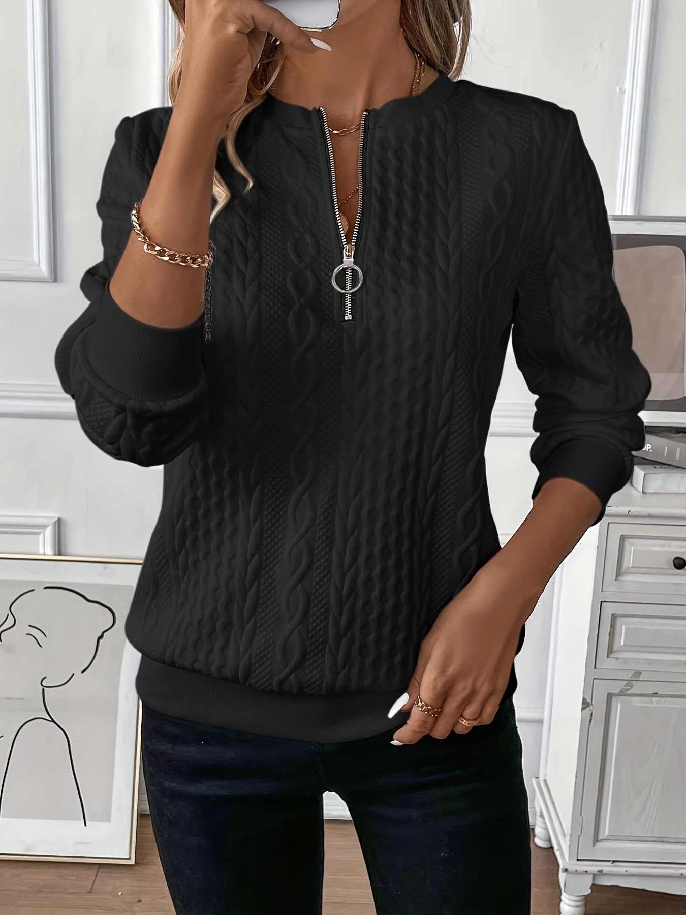 Jeanette | Elegantly Styled Knitted Sweater