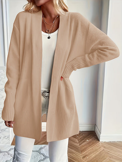 Runa™ | Long Open Cardigan with Pockets