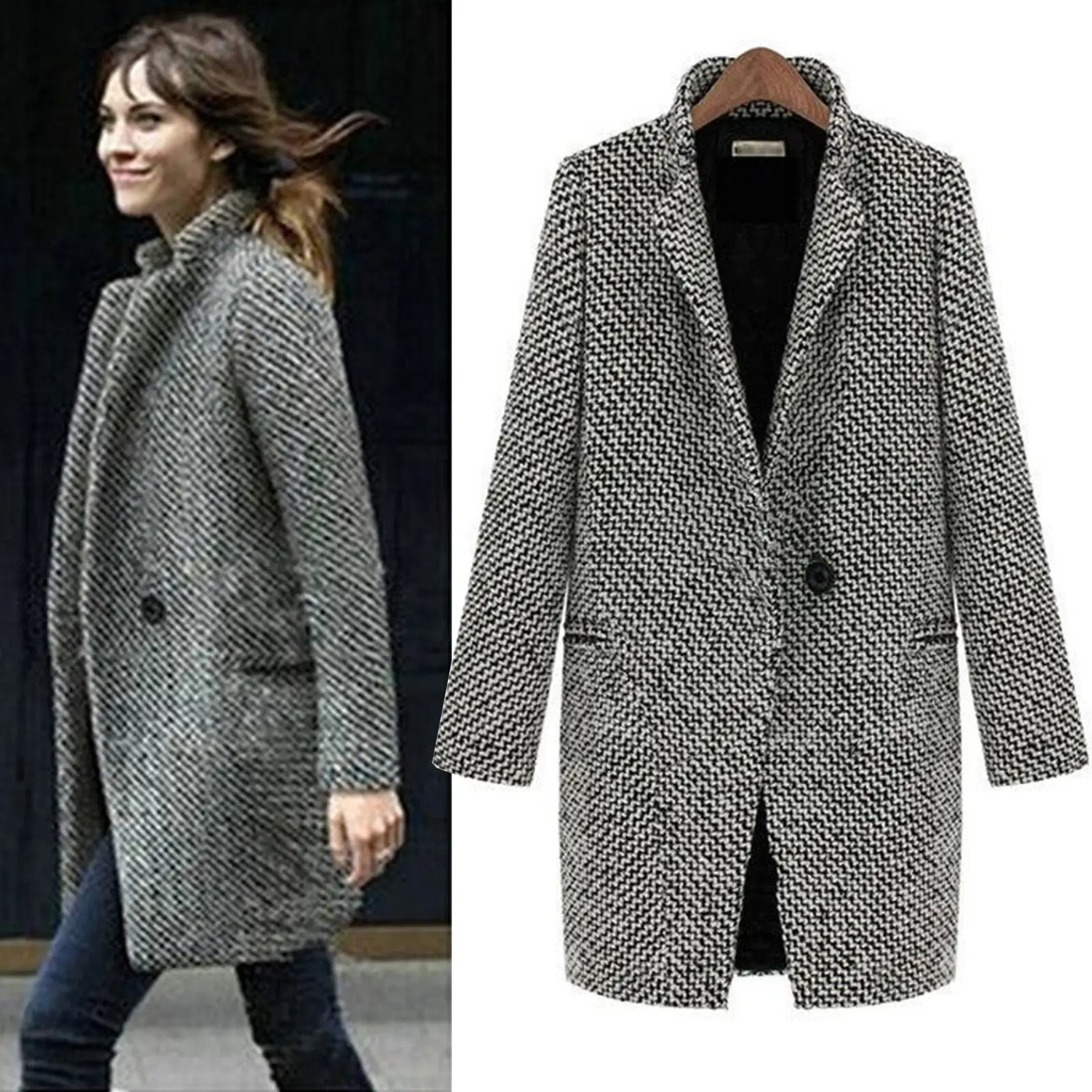 BRITTANY - Long Wool Coat