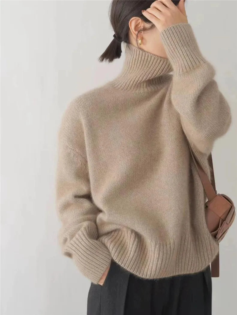 Lena – Comfortable, Knitted, Soft Turtleneck Sweater