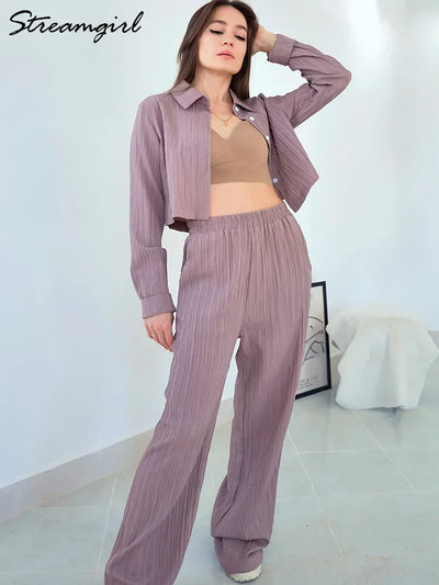 Crop Top Suit