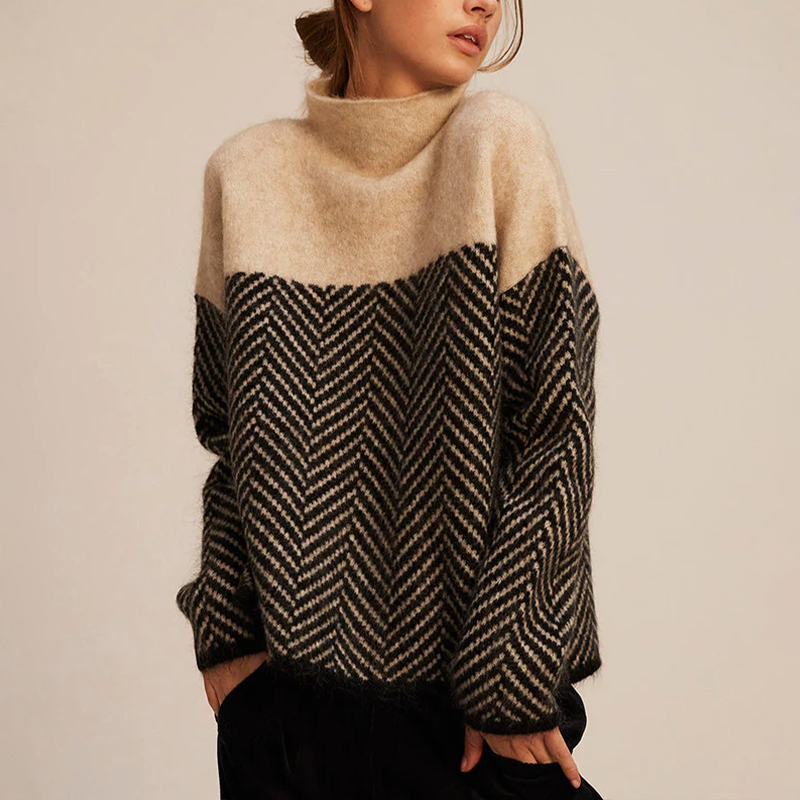 Evelina™ | Turtleneck Sweater with a Modern Touch