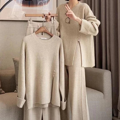 Lorenza™ - Modern and Elegant Two-Piece Knit Set