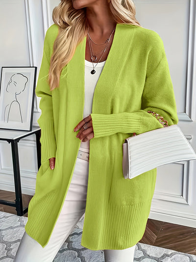 Runa™ | Long Open Cardigan with Pockets