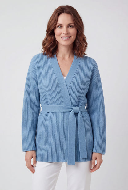 Maya | Women’s Ribbed Wrap Knit Sweater