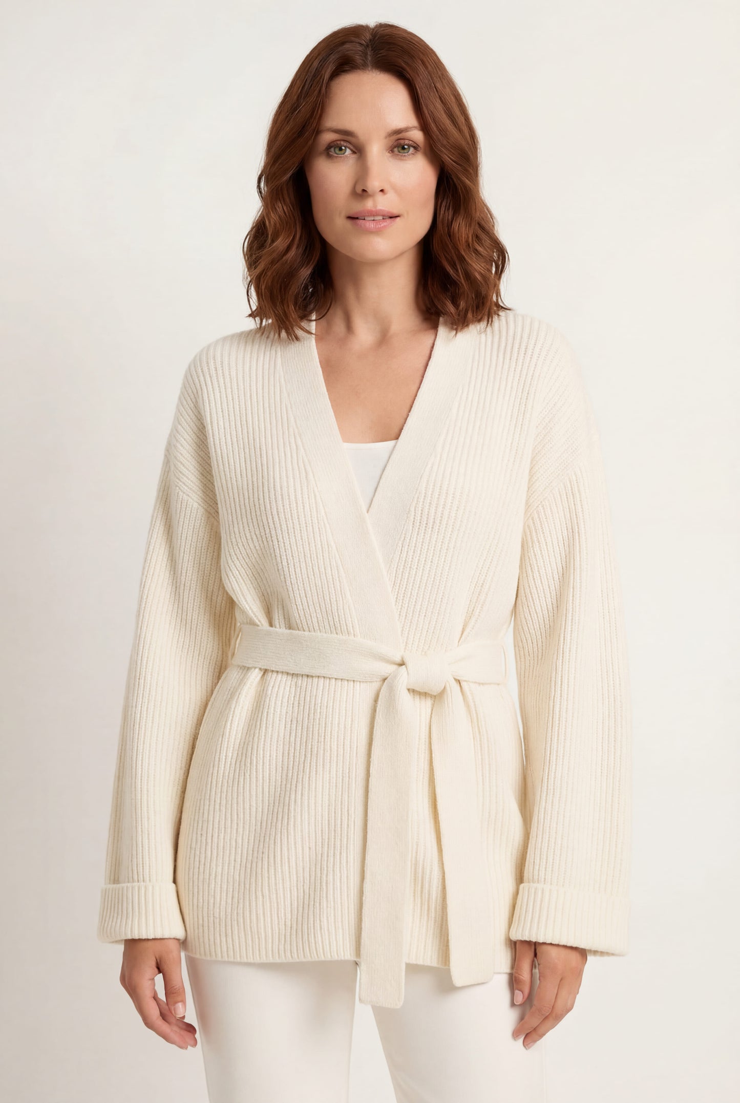 Maya | Women’s Ribbed Wrap Knit Sweater